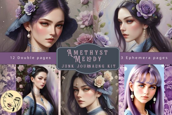 Download Amethyst Junk Journaling Kit - Premium Resources
