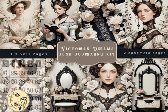Download Victorian Dreams Junk Journaling Kit - Junk journaling Collection