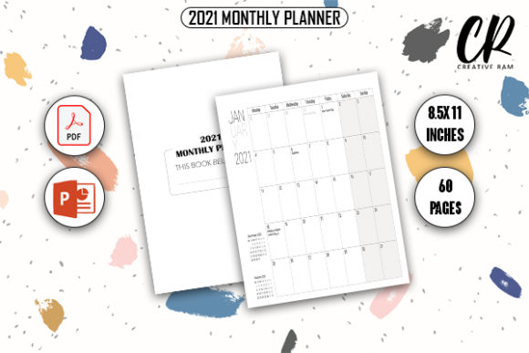 Download 2021 Monthly Planner (US) - KDP Interior - 2021 monthly planner Collection