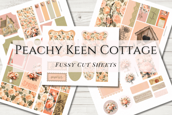 Download Peachy Keen Cottage Fussy Cut Sheets - Fussy cut sheets Collection