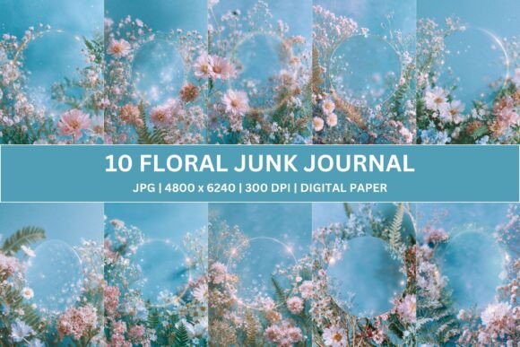 Download 10 Magic Floral Junk Journal - Premium Resources